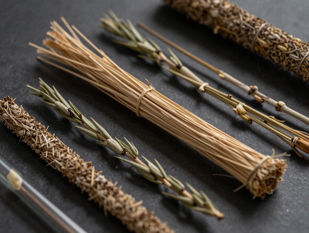 Vedecký pohľad na vzorky rastlinných extraktov v laboratórnych nádobách s bielym svetlom, ilustrujúci výskum prírodných zložiek pre starostlivosť o pleť